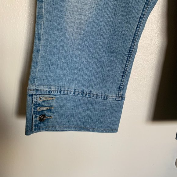 DANIELA TOBLER CROPPED BLUE JEANS SIZE 35 - Picture 3 of 9